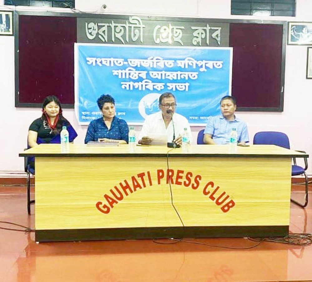The panelists during the meeting on May 18.